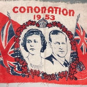 1953 Queen Elizabeth II Coronation Flag